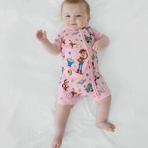 Little Sleepies Disney Toy Story Pals Pink Shorty Romper 3t
